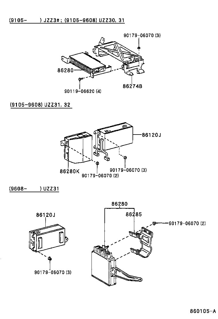 86212-24050 BRACKET, RADIO, NO.2 product image