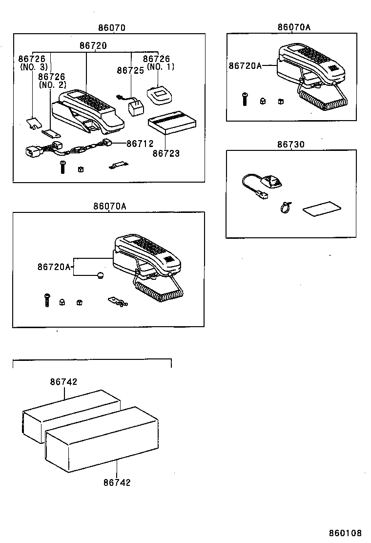 86729-26010 BRACKET, MOBILEPHONE product image