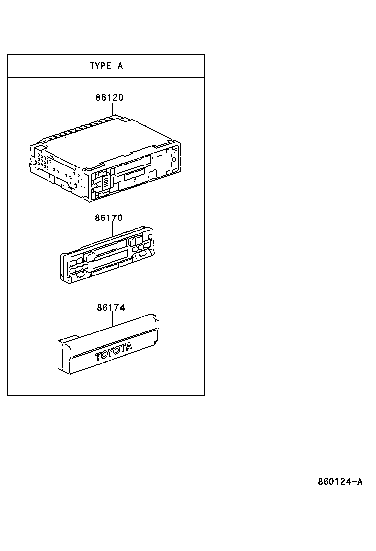 86211-44010 BRACKET, RADIO, NO.1 product image