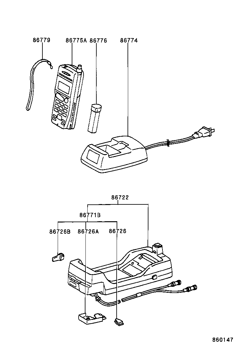 86730-30110 MICROPHONE ASSY, TELEPHONE product image