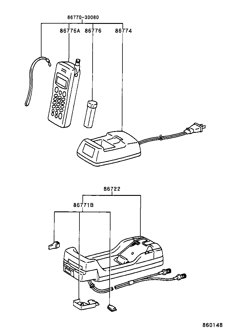86730-30110 MICROPHONE ASSY, TELEPHONE product image