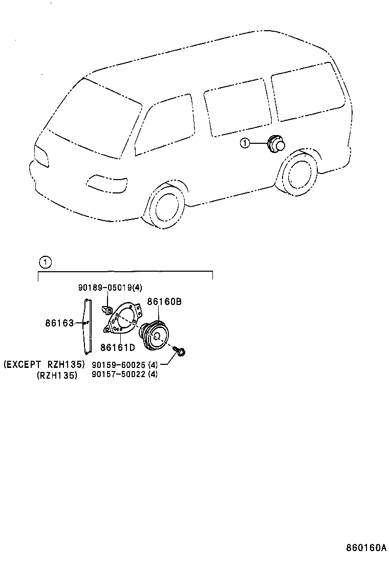 86150-95J01 SPEAKER ASSY, W/BOX, NO.1 product image