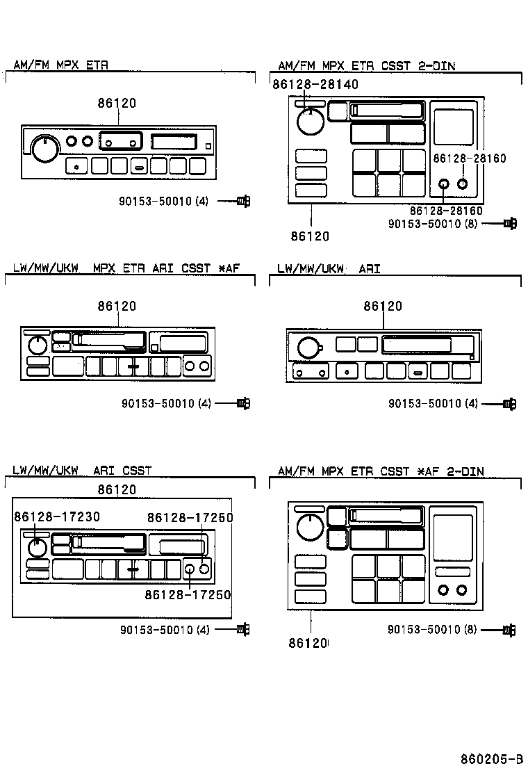 86280-28050 AMPLIFIER ASSY, STEREO COMPONENT product image
