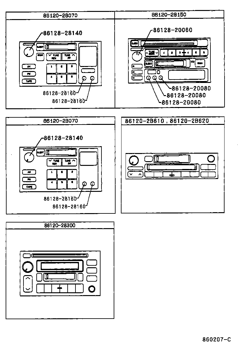 86280-28050 AMPLIFIER ASSY, STEREO COMPONENT product image