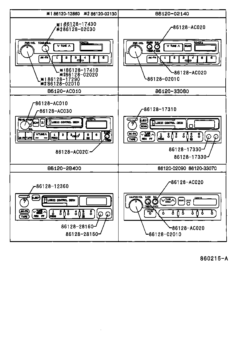 86211-02040 BRACKET, RADIO, NO.1 product image