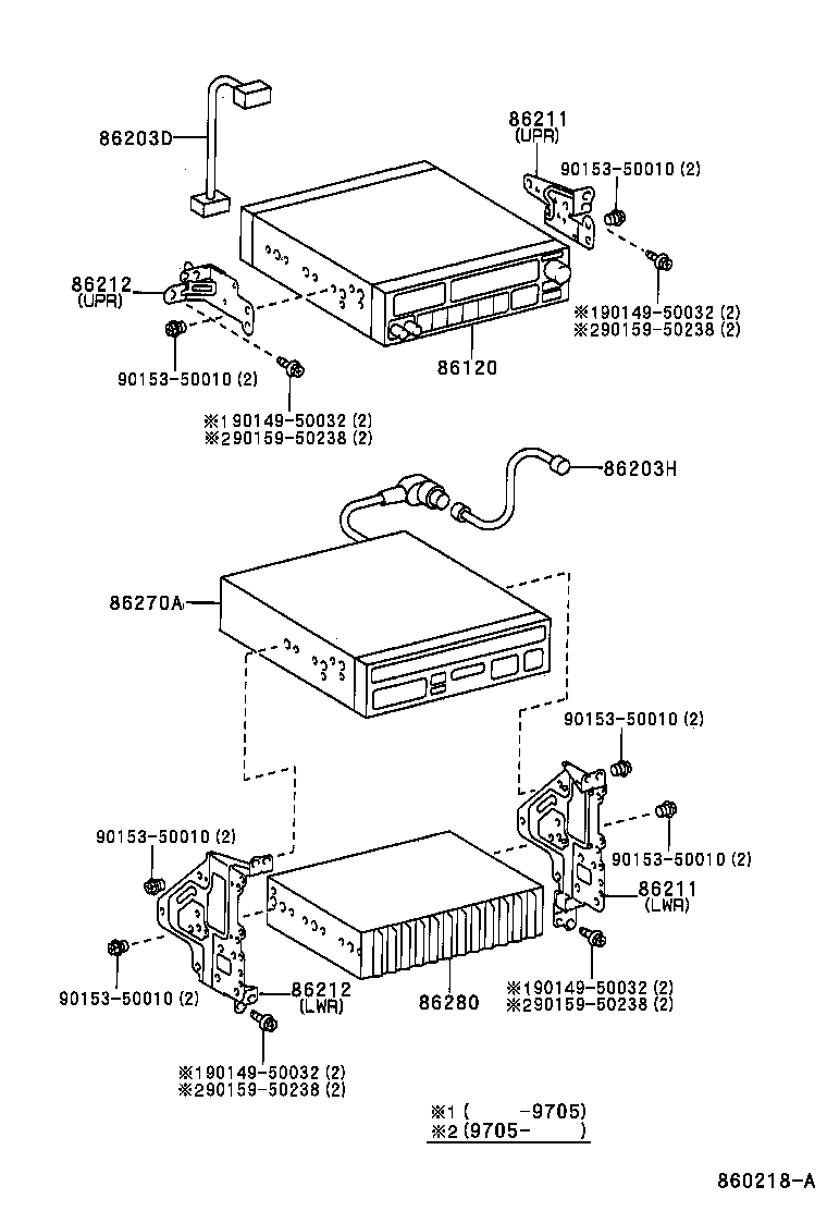86280-12090 AMPLIFIER ASSY, STEREO COMPONENT product image
