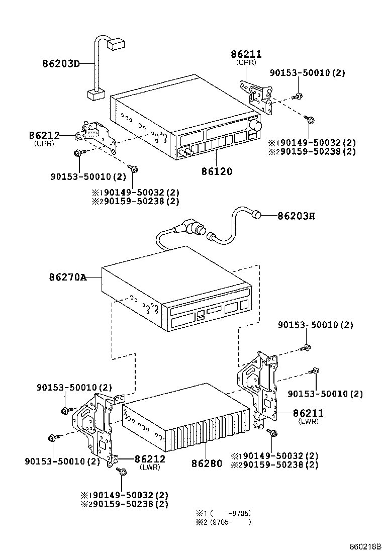 86203-12300 WIRE, STEREO COMPONENT, NO.1 product image