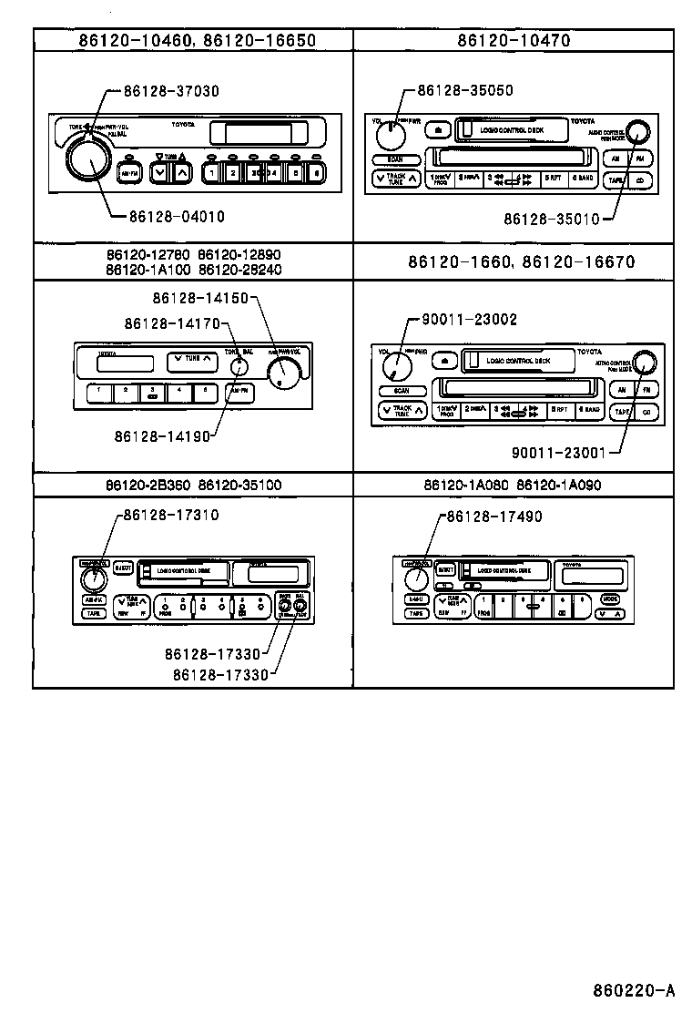 86203-12280 WIRE, STEREO COMPONENT, NO.1 product image