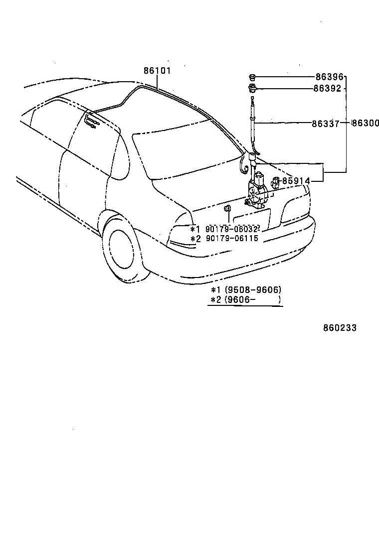 86300-AC011 ANTENNA ASSY, W/HOLDER product image