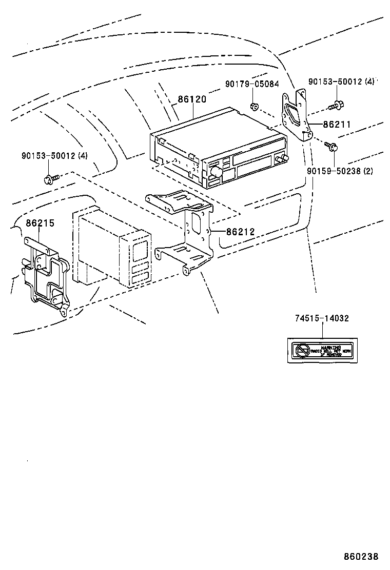 86280-AC010 AMPLIFIER ASSY, STEREO COMPONENT product image