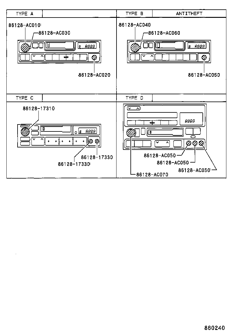 86280-AC010 AMPLIFIER ASSY, STEREO COMPONENT product image