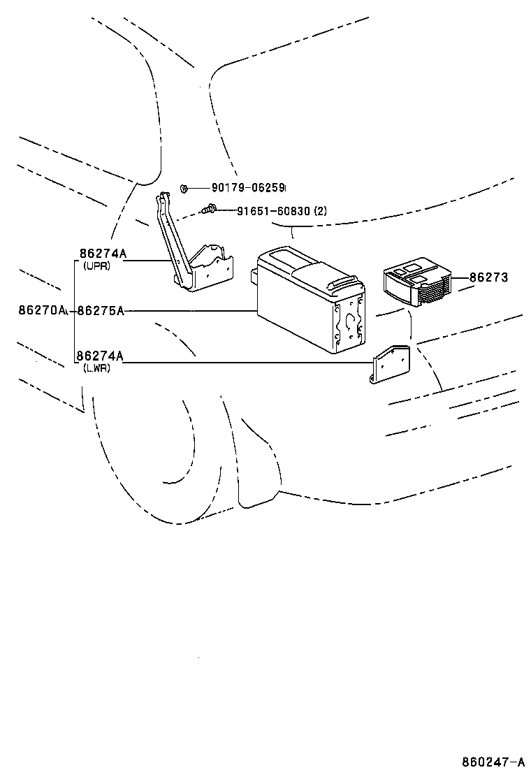 86270-07010 DISC PLAYER ASSY product image