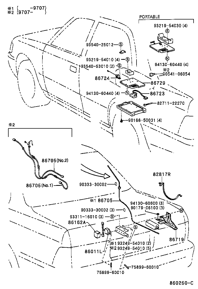 Toyota 86729-50080 BRACKET, MOBILEPHONE
