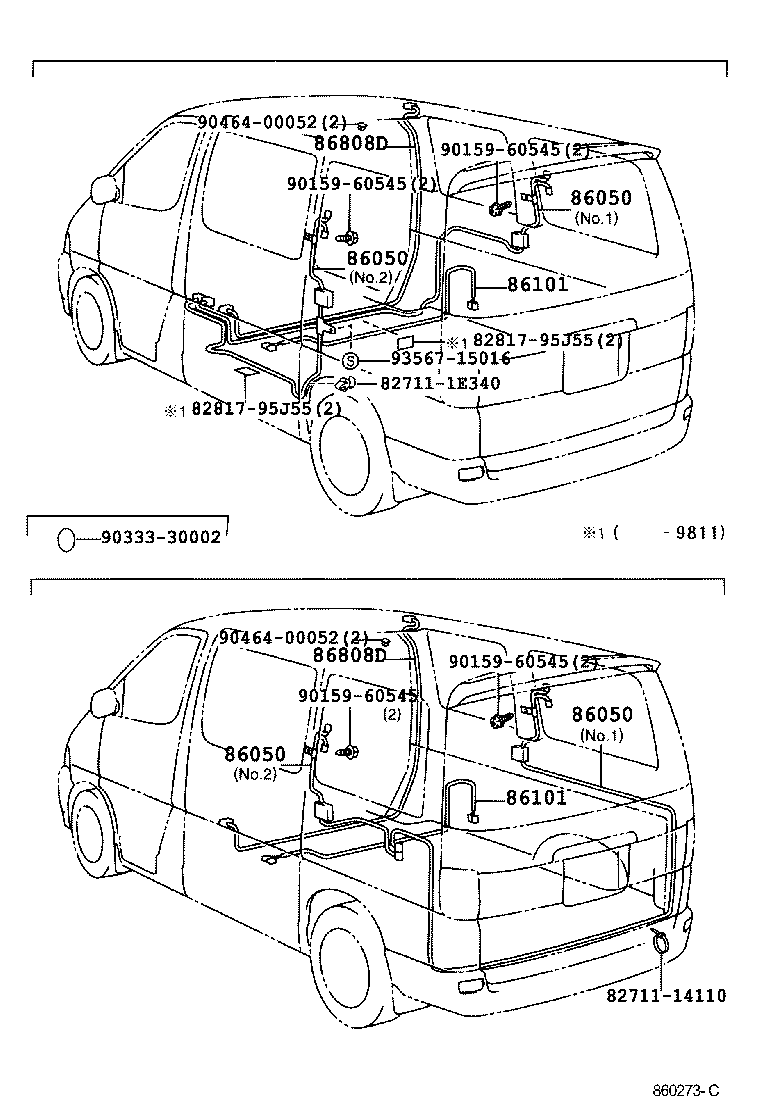 86808-26020 CORD SUB-ASSY, NAVIGATION ANTENNA product image
