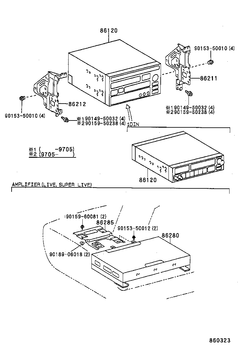 86280-12180 AMPLIFIER ASSY, STEREO COMPONENT product image