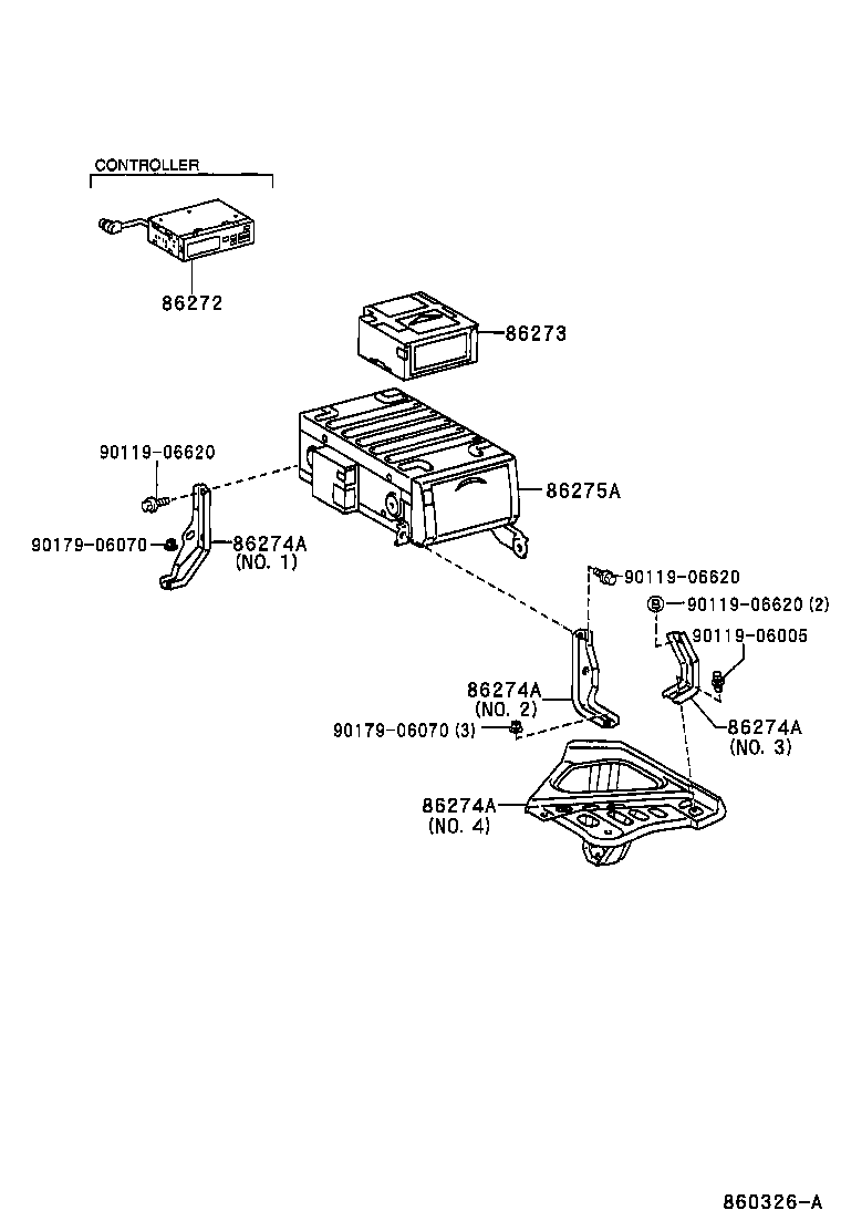 86273-30010 MAGAZINE, DISC PLAYER product image