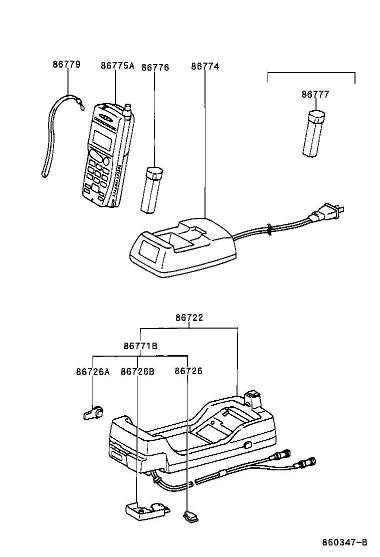 86730-30140 MICROPHONE ASSY, TELEPHONE product image