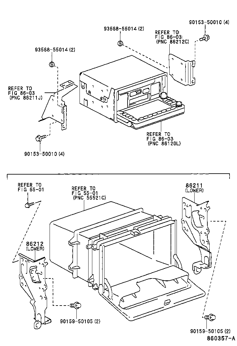86280-12190 AMPLIFIER ASSY, STEREO COMPONENT product image