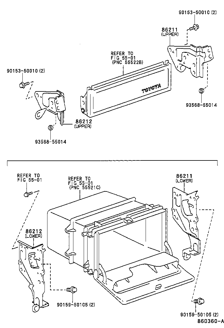 86280-12190 AMPLIFIER ASSY, STEREO COMPONENT product image