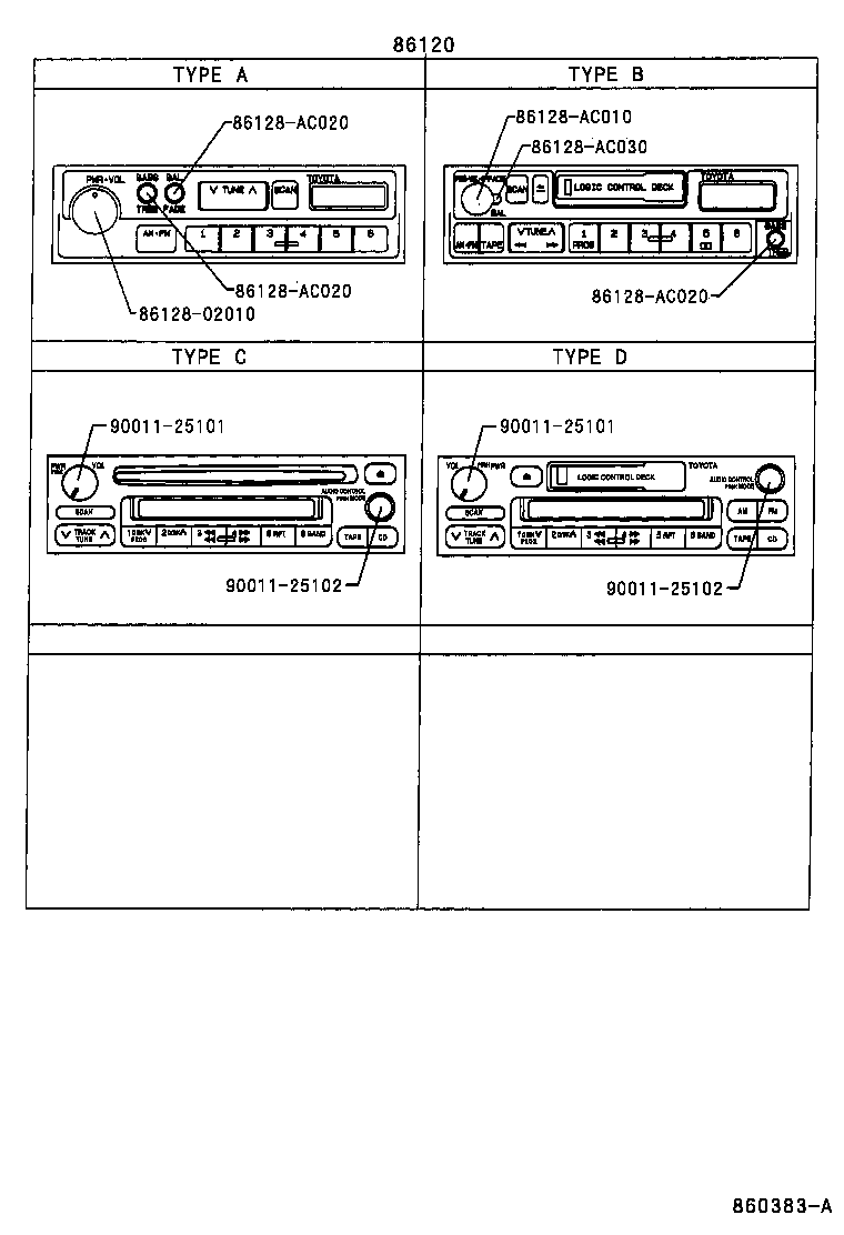 Toyota 86213-42030 BRACKET, RADIO, NO.3