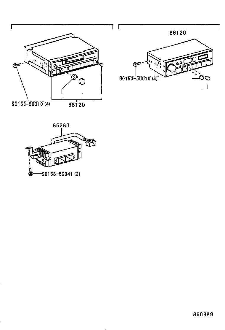 86280-34040 AMPLIFIER ASSY, STEREO COMPONENT product image