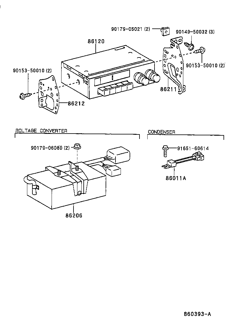 86206-37040 CONVERTER SUB-ASSY, VOLTAGE product image