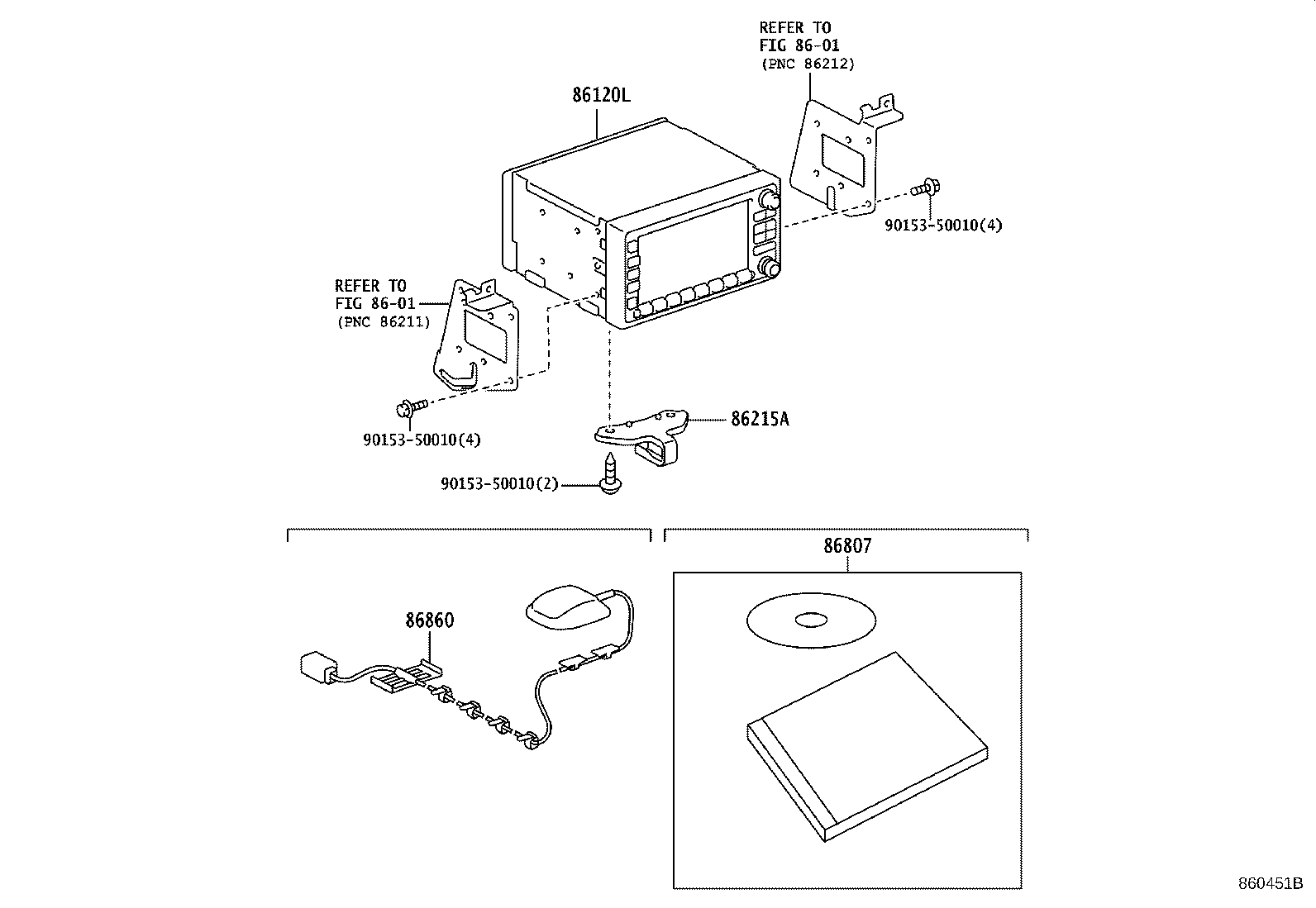 86860-43010 ANTENNA ASSY, NAVIGATION product image