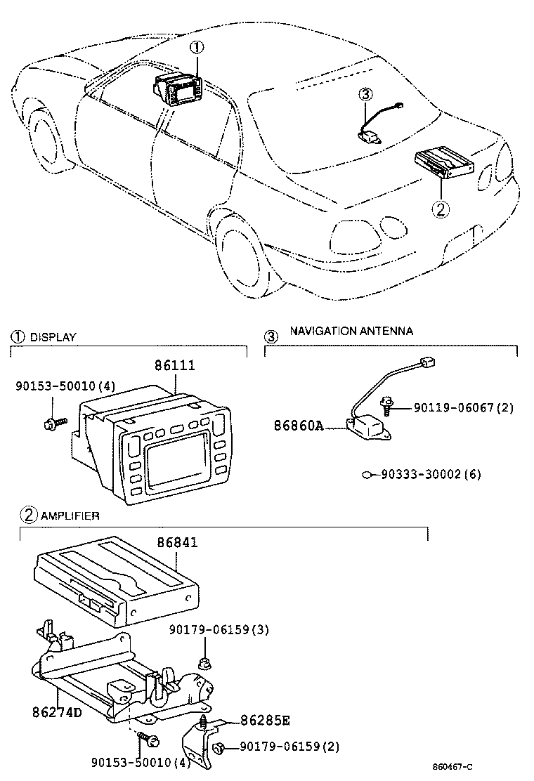 86111-30160 MULTI-DISPLAY product image