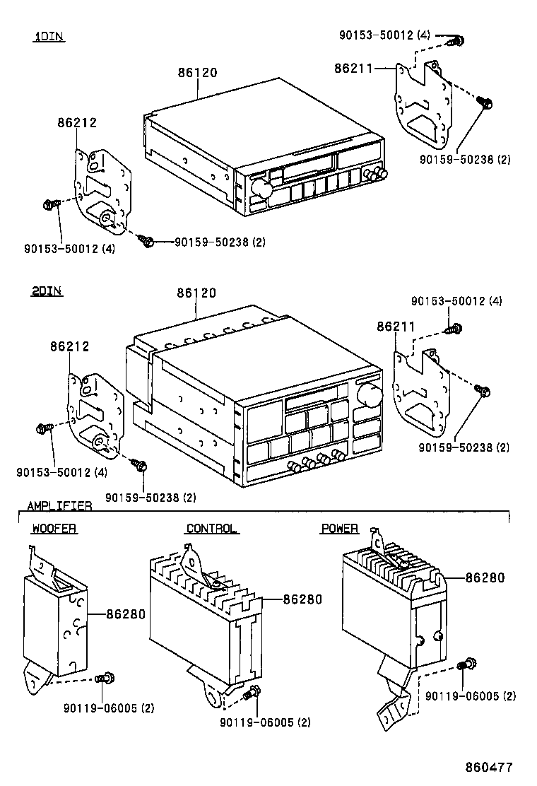 86120-2B560 RECEIVER ASSY, RADIO product image