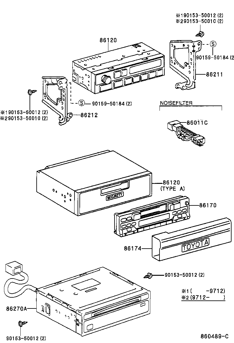 86120-16670 RECEIVER ASSY, RADIO product image