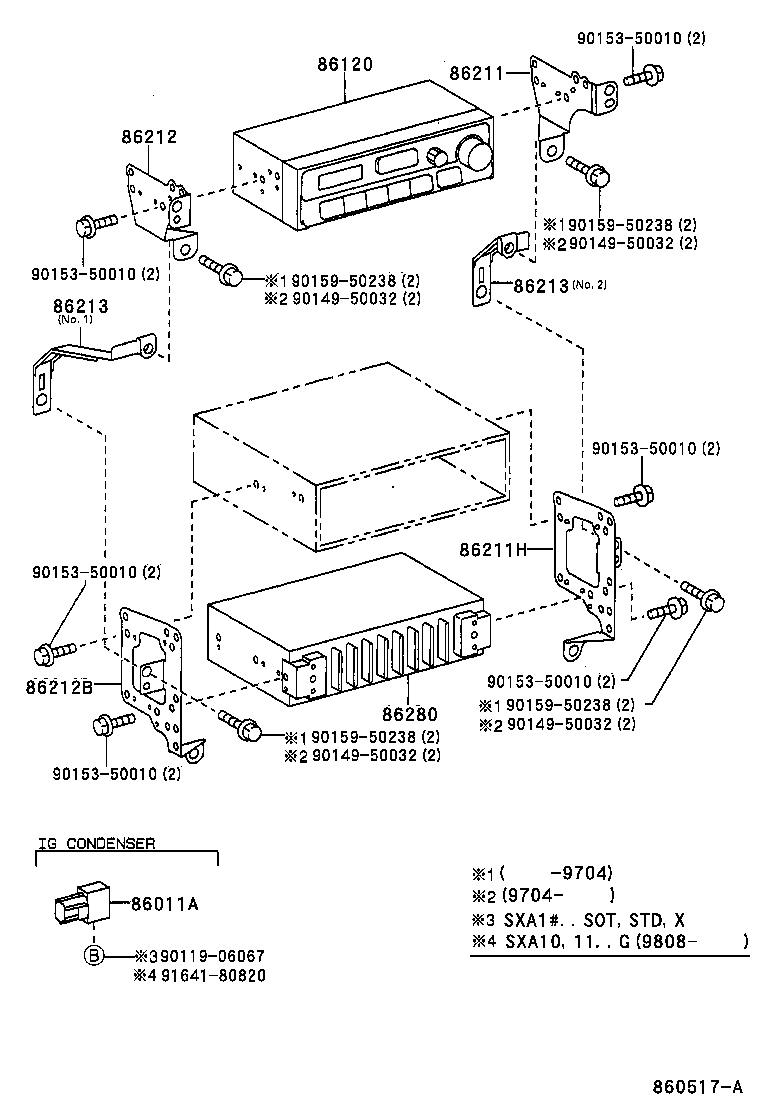 86280-42020 AMPLIFIER ASSY, STEREO COMPONENT product image