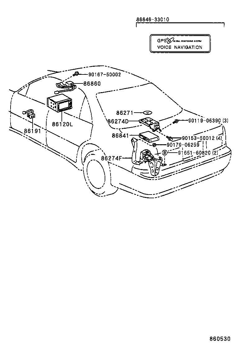 86101-07010 CORD SUB-ASSY, ANTENNA product image