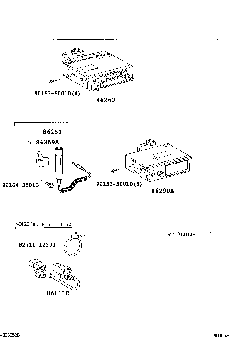 86120-16680 RECEIVER ASSY, RADIO product image