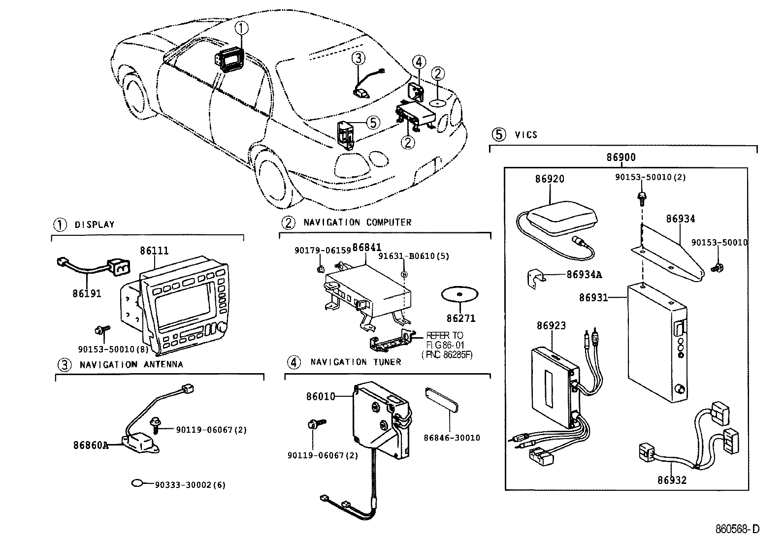 86111-30201 MULTI-DISPLAY product image