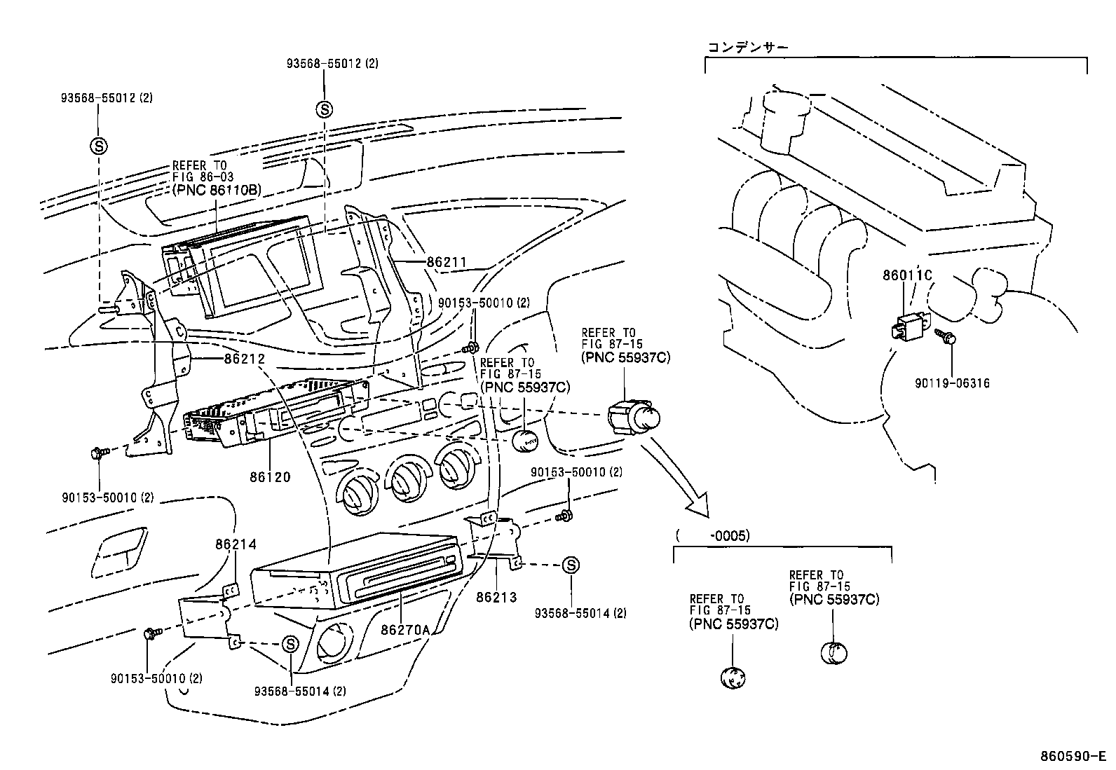 86211-47010 BRACKET, RADIO, NO.1 product image