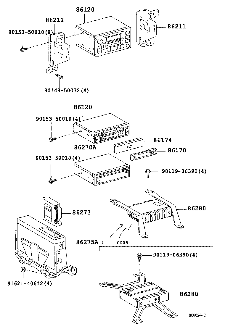 86273-0G010 MAGAZINE, DISC PLAYER product image