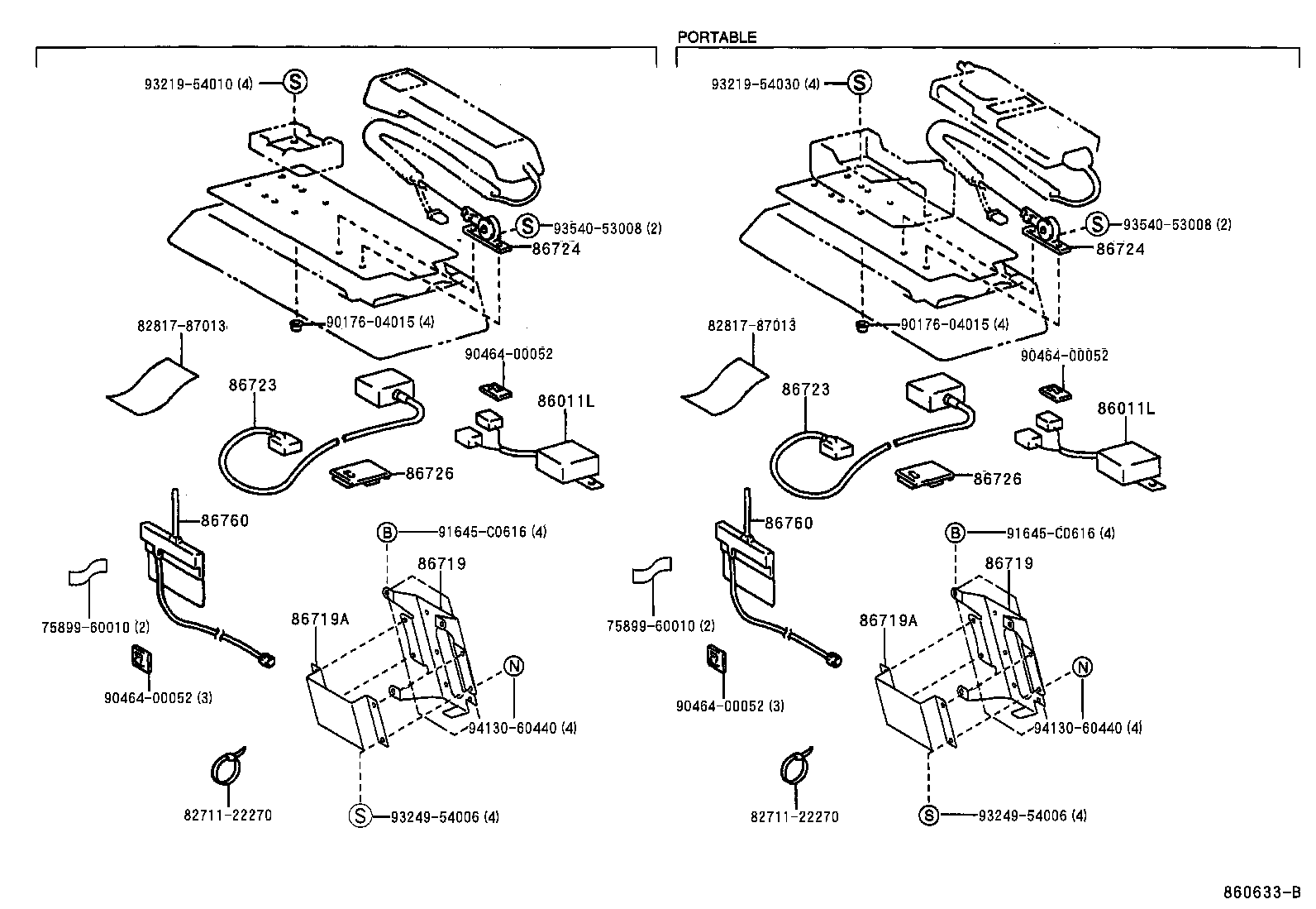 86719-60030 BRACKET, TELEPHONE NO.1 product image