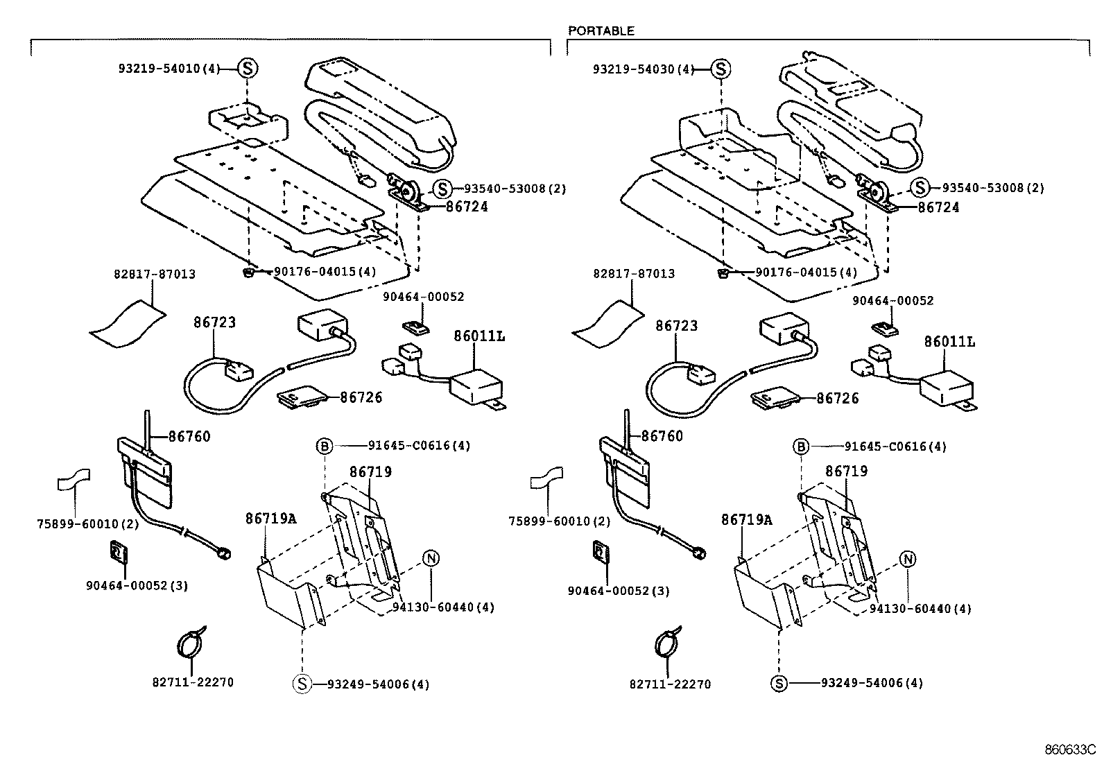 Toyota 86729-60020 BRACKET, MOBILEPHONE