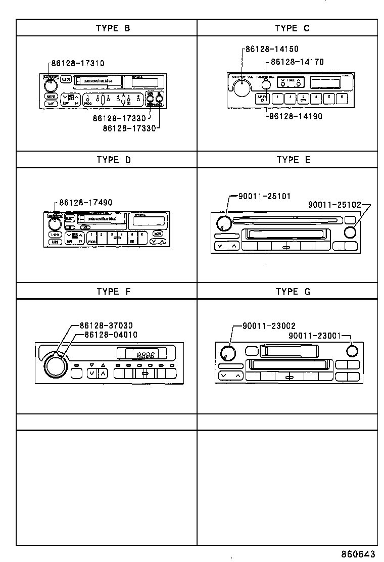 86120-16670 RECEIVER ASSY, RADIO product image