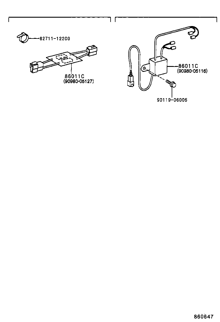 90980-05116 FILTER, NOISE product image