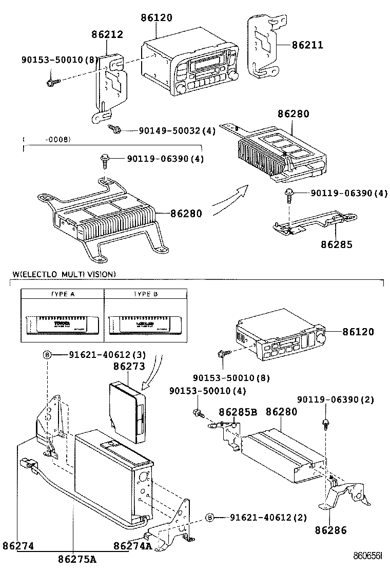 Toyota 86286-60030 BRACKET, AMPLIFIER, NO.2