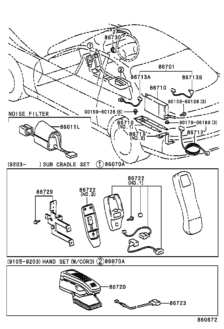 86730-24030 MICROPHONE ASSY, TELEPHONE product image