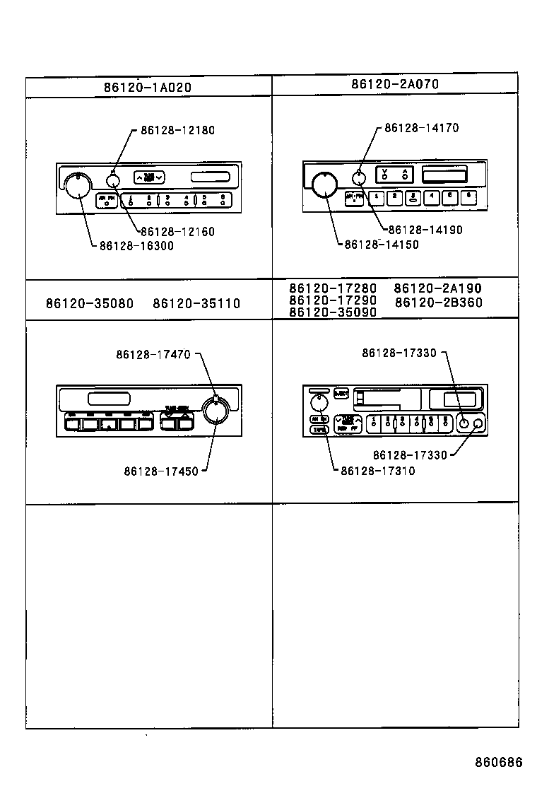 86212-20300 BRACKET, RADIO, NO.2 product image