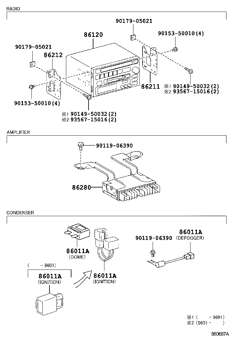 86280-21020 AMPLIFIER ASSY, STEREO COMPONENT product image