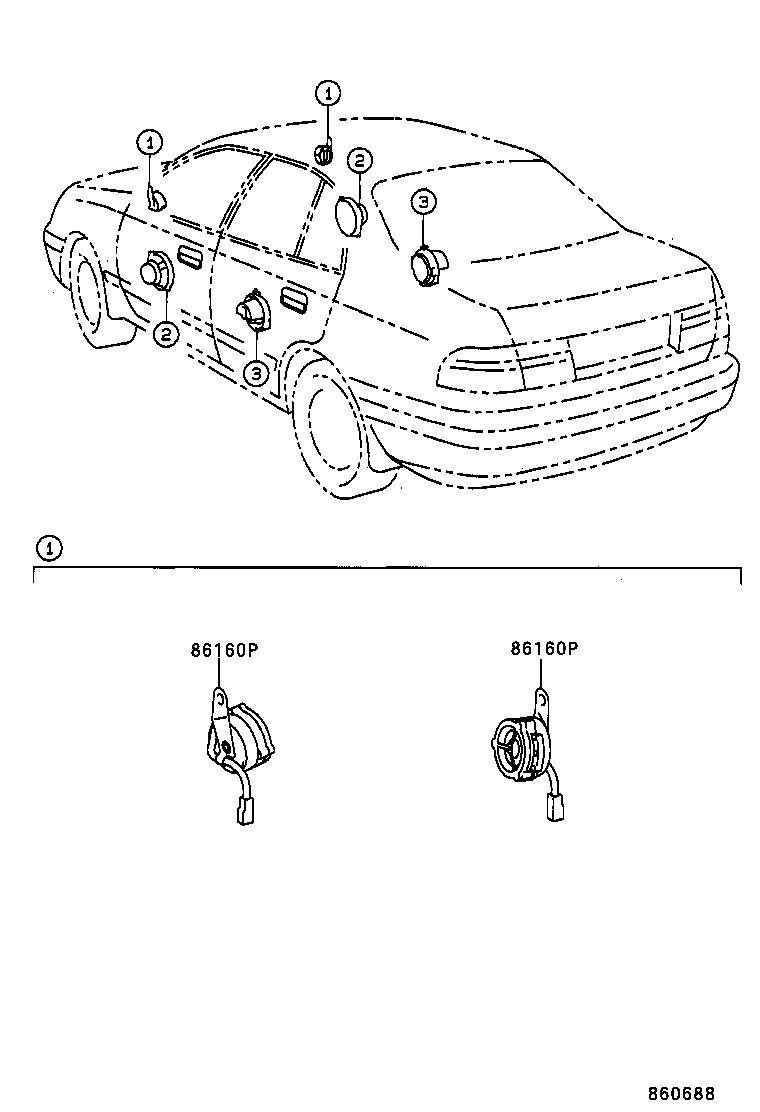 86262-20010 COVER, SPEAKER, FRONT product image