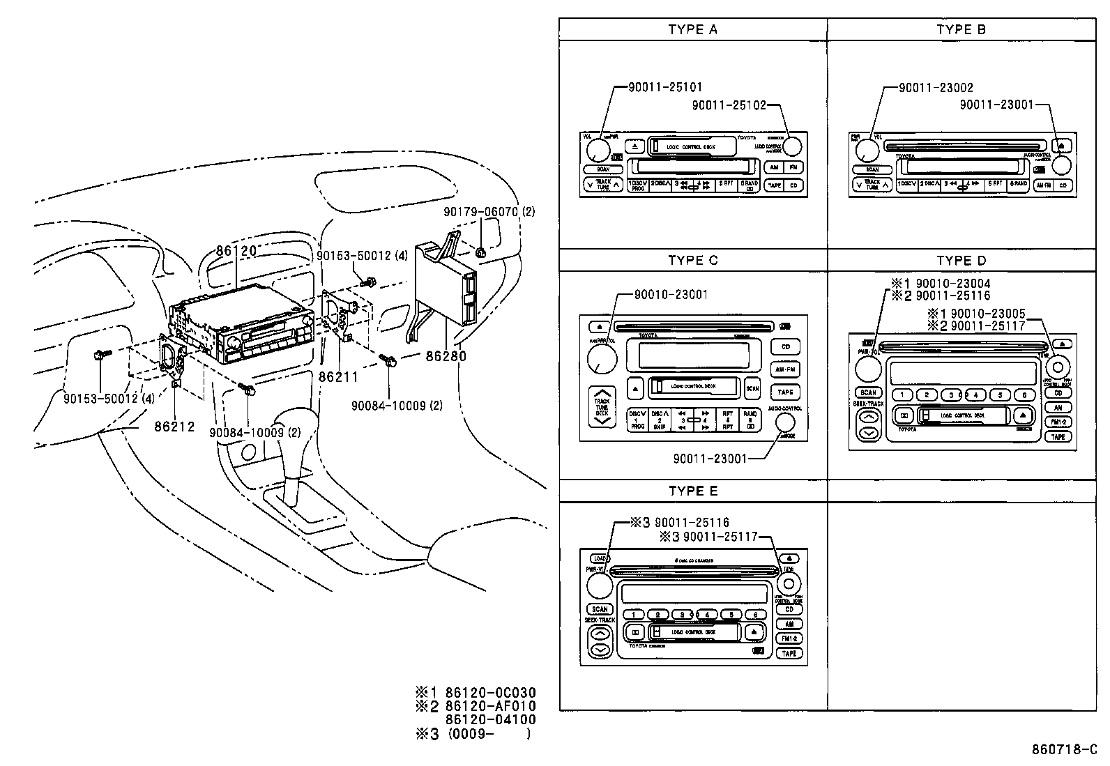 Toyota 86280-AA061 AMPLIFIER ASSY, STEREO COMPONENT