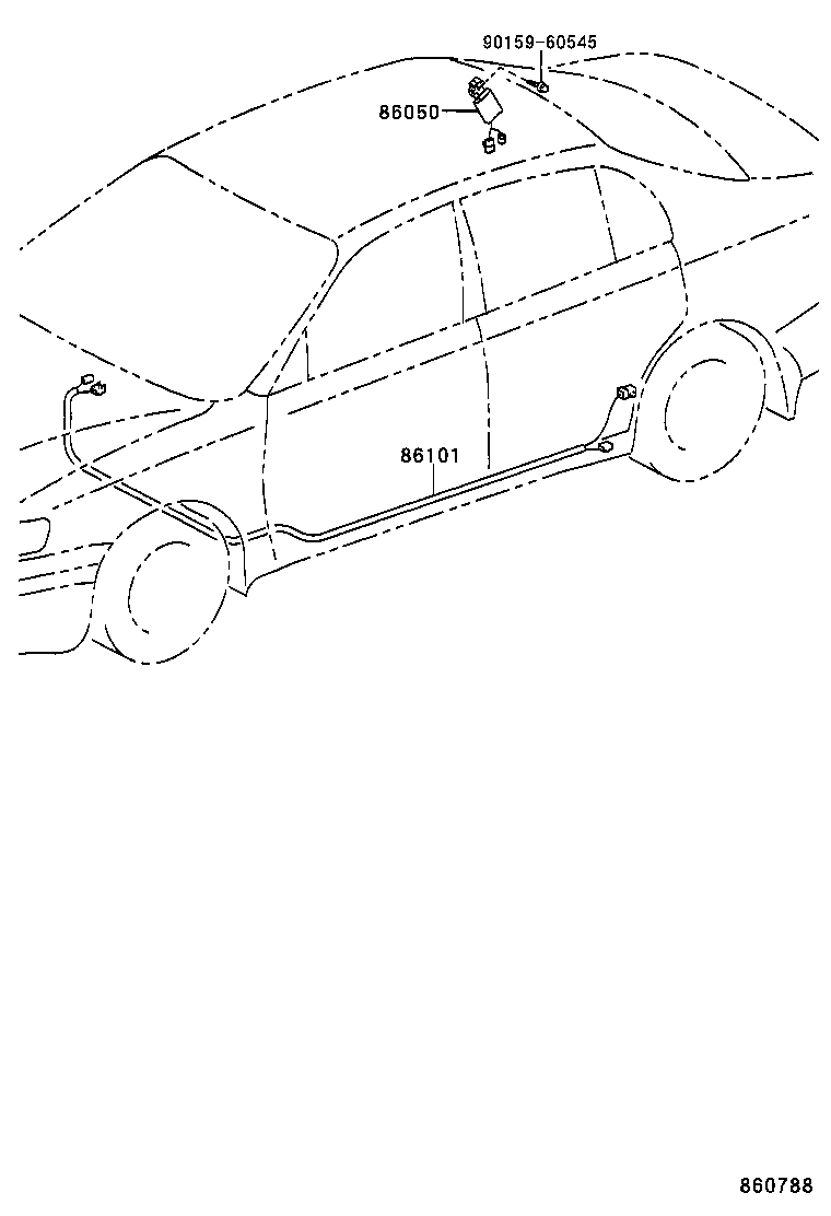 86050-20020 ANTENNA ASSY, TELEVISION product image