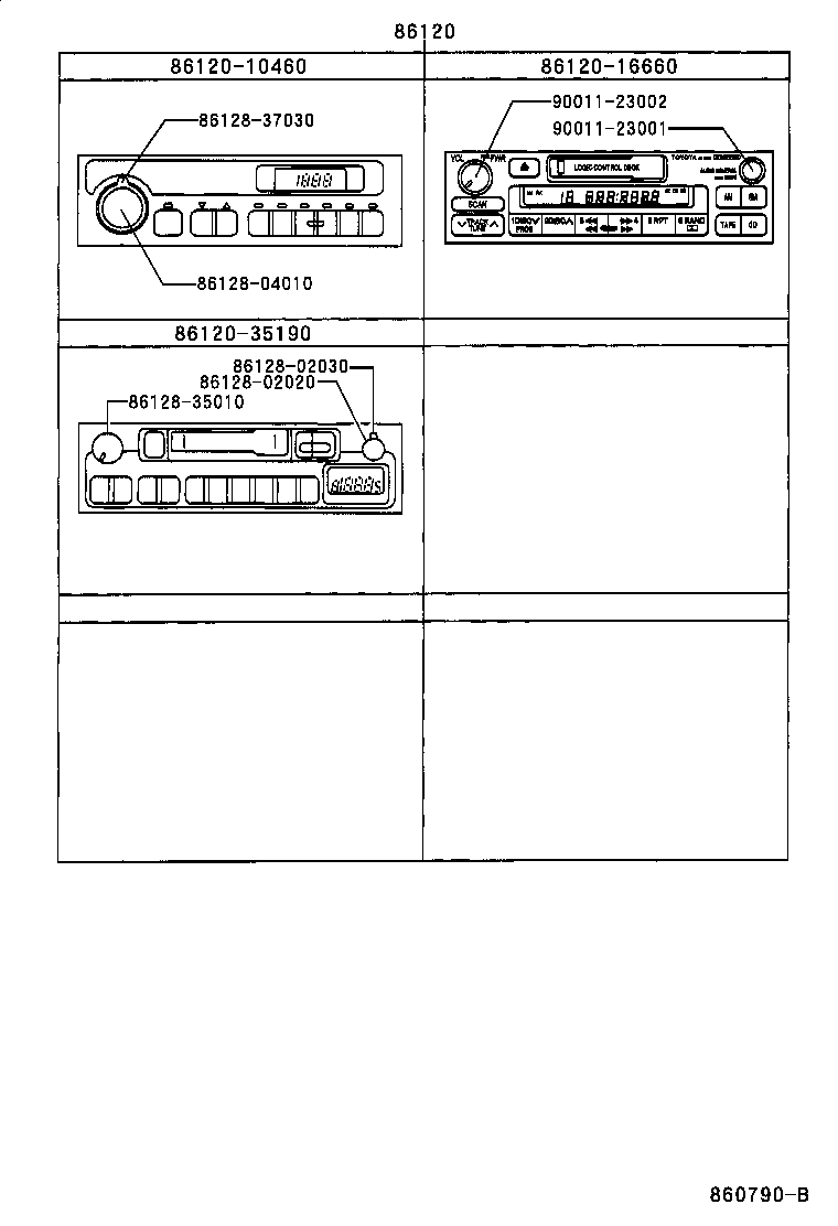 86211-37040 BRACKET, RADIO, NO.1 product image
