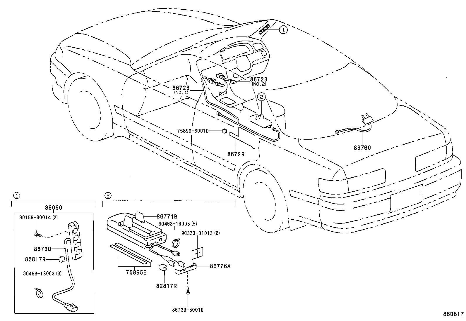 86723-30210 WIRE, MOBILEPHONE product image