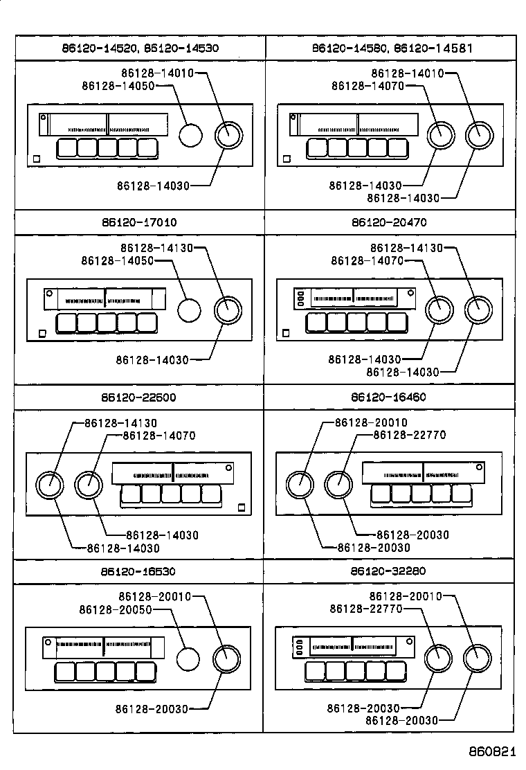 86120-20470 RECEIVER ASSY, RADIO product image